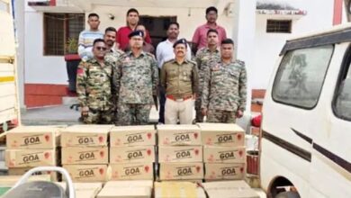 दंतेवाड़ा पुलिस की बड़ी कार्रवाई: 45 पेटी अवैध अंग्रेजी शराब जब्त