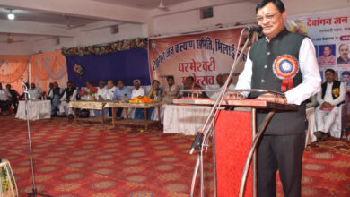 समाज की प्रगति के लिए संगठित रहना आवश्यक – वाणिज्य एवं उद्योग मंत्री देवांगन….