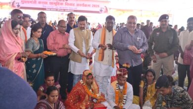 छत्तीसगढ़ सरकार की मुख्यमंत्री कन्या विवाह योजना की सराहनीय पहल- पर्यटन एवं संस्कृति मंत्री राजेश अग्रवाल ने 283 जोड़ों को दिया आशीर्वाद….