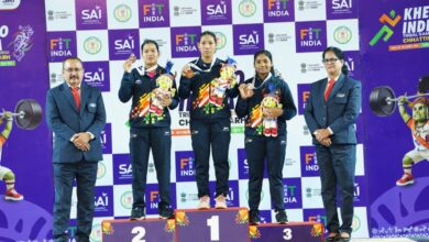 खेलो इंडिया ट्राइबल गेम्स 2026 : 58 किग्रा महिला वेटलिफ्टिंग में अरुणाचल की अनाई वांग्सू ने जीता स्वर्ण…..