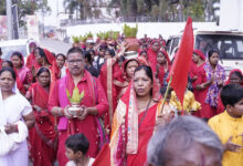 मुख्यमंत्री निवास बगिया में श्री रामनवमी महायज्ञ का भव्य शुभारंभ, कलश यात्रा में उमड़ा जनसैलाब…….