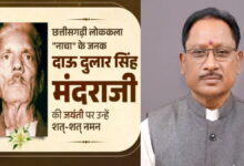 नाचा के जनक दाऊ दुलार सिंह मंदराजी की जयंती पर मुख्यमंत्री साय ने किया नमन