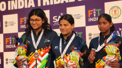 कर्नाटक के तैराक मणिकांता ने स्वर्ण पदकों की हैट्रिक पूरी की, छत्तीसगढ़ की अनुष्का भगत ने जीता दूसरा पदक….. कर्नाटक के तैराक मणिकांता ने स्वर्ण पदकों की हैट्रिक पूरी की, छत्तीसगढ़ की अनुष्का भगत ने जीता दूसरा पदक…..