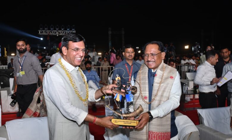 छत्तीसगढ़ में जनजातीय शक्ति का खेल महाकुंभ: देश के प्रथम ‘खेलो इंडिया ट्राइबल गेम्स 2026’ का भव्य शुभारंभ…. छत्तीसगढ़ में जनजातीय शक्ति का खेल महाकुंभ: देश के प्रथम ‘खेलो इंडिया ट्राइबल गेम्स 2026’ का भव्य शुभारंभ….