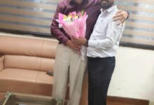 राज्य नीति आयोग के उपाध्यक्ष गणेश शंकर मिश्रा से मुख्यमंत्री के सलाहकार डॉ. धीरेंद्र तिवारी की सौजन्य भेंट….