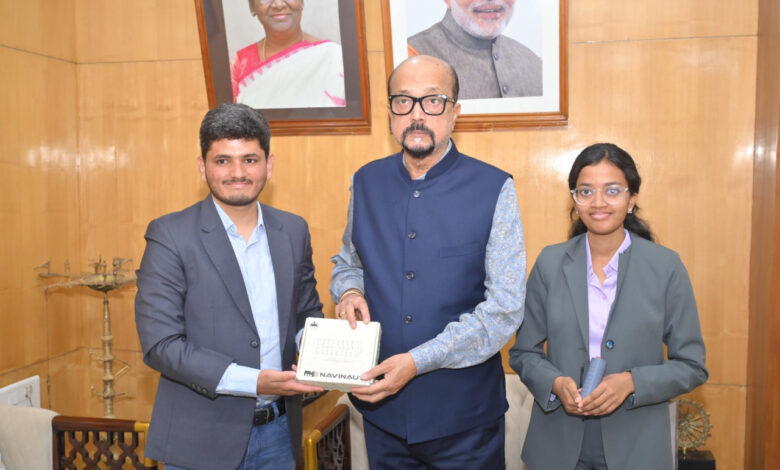 राज्यपाल रमेन डेका से यूनीसेफ के इमेजिन वेंचर के प्रथम भारतीय पुरस्कार विजेता ने की सौजन्य भेंट….