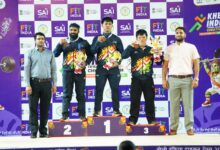 खेलो इंडिया ट्राइबल गेम्स-2026 : वेटलिफ्टिंग में 71 किग्रा वर्ग में सिल्वन बेह्रोथाटलो का स्वर्णिम प्रदर्शन…. खेलो इंडिया ट्राइबल गेम्स-2026 : वेटलिफ्टिंग में 71 किग्रा वर्ग में सिल्वन बेह्रोथाटलो का स्वर्णिम प्रदर्शन….