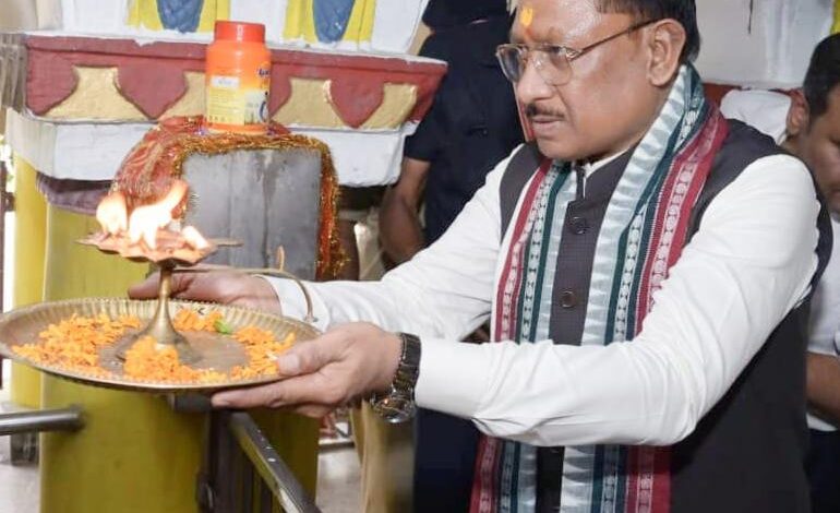 मुख्यमंत्री विष्णु देव साय ने रायगढ़ के राजापारा स्थित भगवान जगन्नाथ मंदिर में की पूजा-अर्चना….