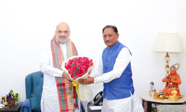 दिल्ली में बस्तर विकास मॉडल पर मंथन : केंद्रीय गृहमंत्री अमित शाह से मुख्यमंत्री विष्णु देव साय की अहम मुलाकात…. दिल्ली में बस्तर विकास मॉडल पर मंथन : केंद्रीय गृहमंत्री अमित शाह से मुख्यमंत्री विष्णु देव साय की अहम मुलाकात….