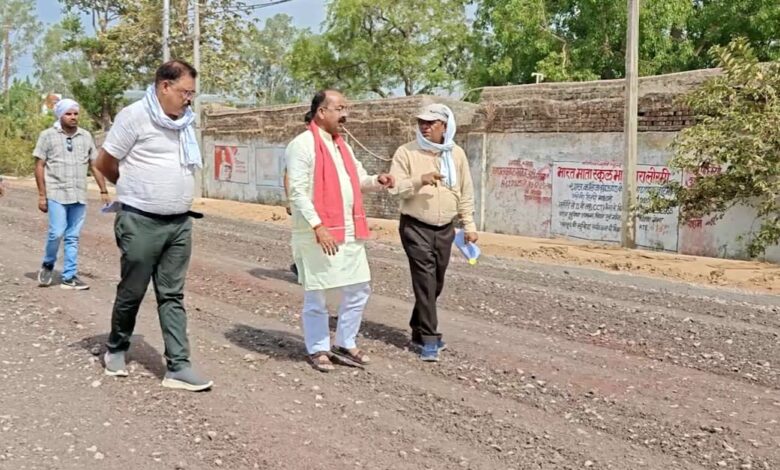 उप मुख्यमंत्री अरुण साव ने निर्माणाधीन सड़क का किया निरीक्षण…..