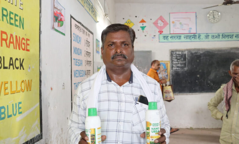 नैनो यूरिया से आसान हुई खेती, किसान गुलाबचंद राठौर को मिल रहे बेहतर परिणाम……