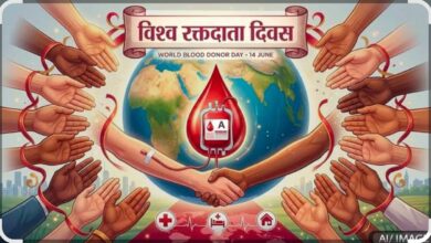 विश्व रक्तदाता दिवस 2026: बेमेतरा में 14 जून को विशाल रक्तदान शिविर, “Give Blood, Give Hope” थीम पर होगा आयोजन विश्व रक्तदाता दिवस 2026: बेमेतरा में 14 जून को विशाल रक्तदान शिविर, “Give Blood, Give Hope” थीम पर होगा आयोजन