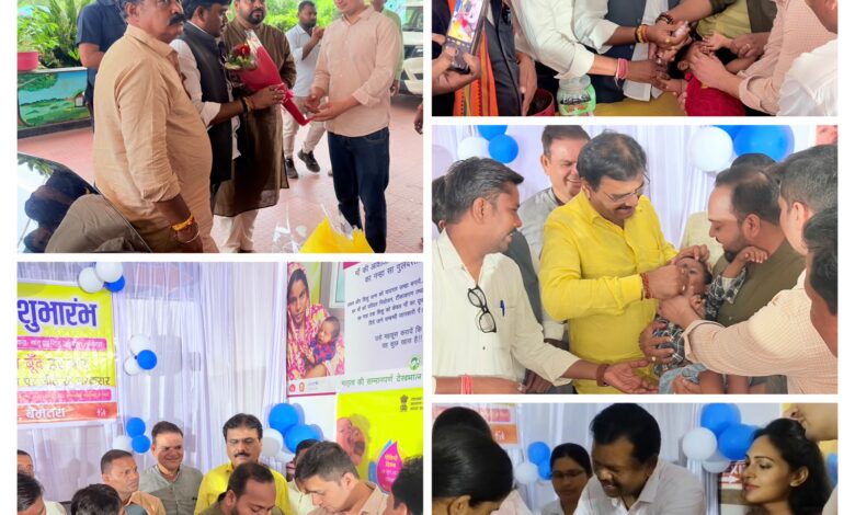 विधायक दीपेश साहू ने किया राष्ट्रीय पल्स पोलियो अभियान का शुभारंभ –

100 बिस्तर एमसीएच अस्पताल से जिलेभर में अभियान की शुरुआत, 96,085 बच्चों को पोलियो की खुराक पिलाने का लक्ष्य ।