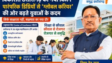 विकसित छत्तीसगढ़ का नया विजन: पारंपरिक डिग्रियों से ‘ग्लोबल करियर’ की ओर बढ़ते युवाओं के कदम….